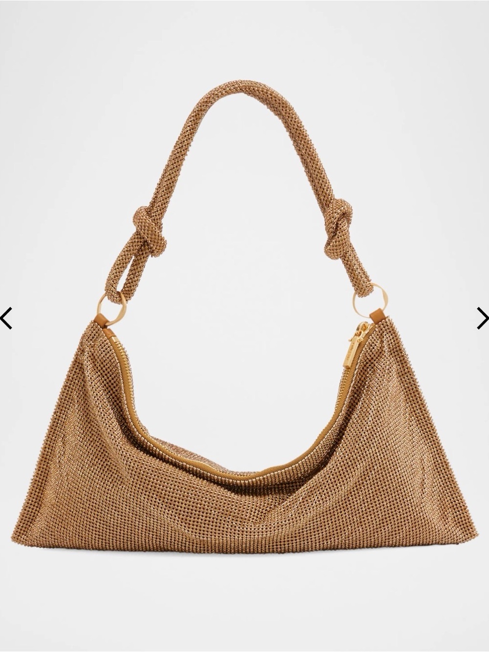 Cult Gaia Hera Knotted Rhinestone Mini Shoulder Bag